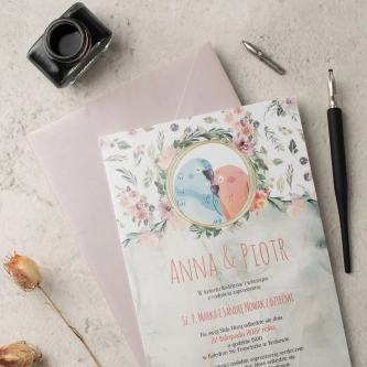 Zaproszenia ślubne Animals - Motyw 3