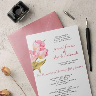 Zaproszenia ślubne Sweet Love - Motyw 4