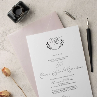 Zaproszenia ślubne Alloro - motyw 1