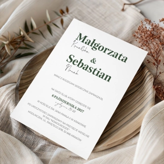 Zaproszenia ślubne Just Love