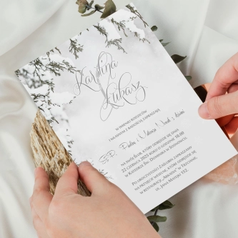 Zaproszenia ślubne Frozen - Motyw 3