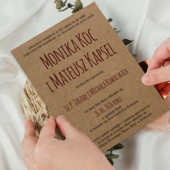 Zaproszenia ślubne Trip - Motyw 2