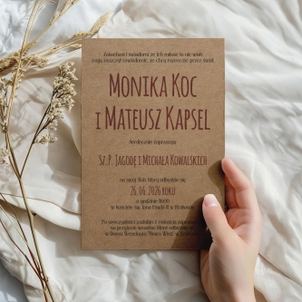 Zaproszenia ślubne Trip - Motyw 1