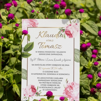 Zaproszenia ślubne Dream - Motyw 2