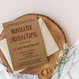 Zaproszenia ślubne Trip - Motyw 3