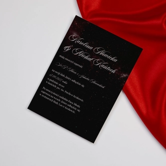 Zaproszenia ślubne Galaxy - Motyw 3