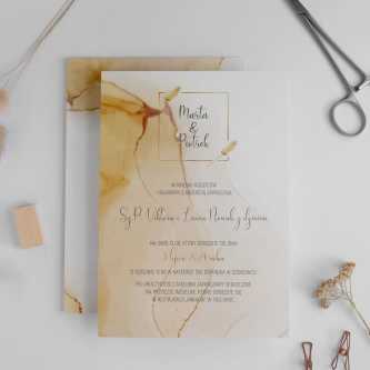 Zaproszenia ślubne Glamour Ink - Motyw 5