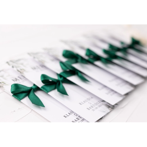 Podziękowanie Merci - Karteczka Leaves - Motyw 1