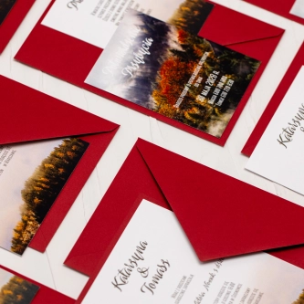 Zaproszenia ślubne Forest - Motyw 3