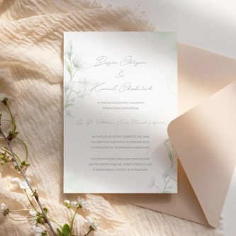 Zaproszenia ślubne Lili - Motyw 5