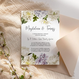 Zaproszenia ślubne Ofelia - Motyw 2