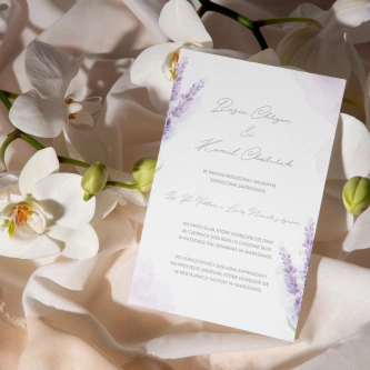 Zaproszenia ślubne Lili - Motyw 1
