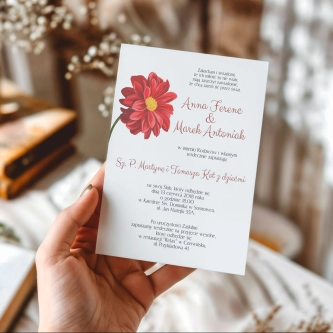 Zaproszenia ślubne Sweet Love - Motyw 5