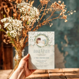 Zaproszenia ślubne Animals - Motyw 2