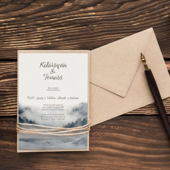 Zaproszenia ślubne Forest - Motyw 5