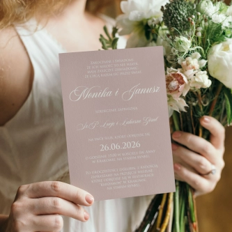 Zaproszenia ślubne Bella - Motyw 3