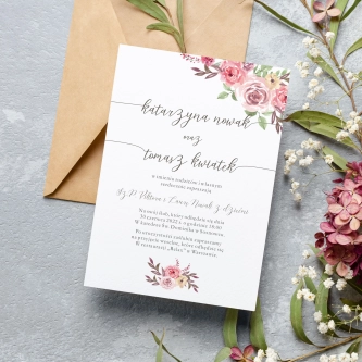 Zaproszenia ślubne PasteLove - Motyw 2