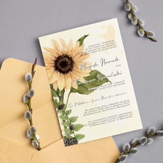 Zaproszenia ślubne Natalie - Motyw 2