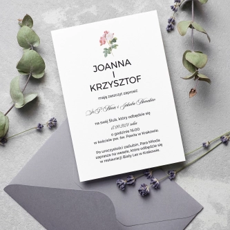 Zaproszenia ślubne Botanic - Motyw 3