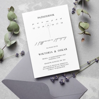 Zaproszenia ślubne Affection - Motyw 1