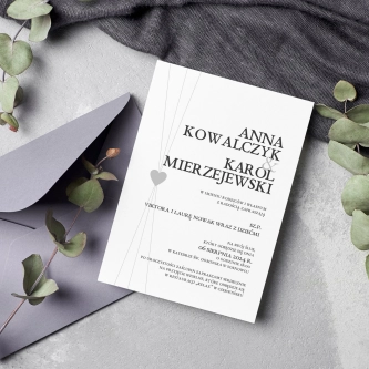 Zaproszenia ślubne Elegance - Motyw 2