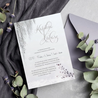 Zaproszenia ślubne Frozen - Motyw 2