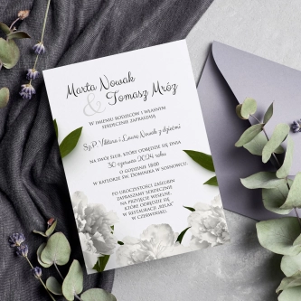 Zaproszenia ślubne Soft - Motyw 3