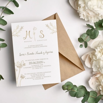 Zaproszenia ślubne Fiori - Motyw 4