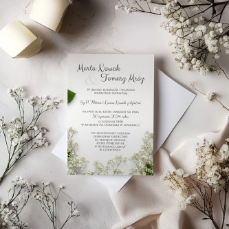 Zaproszenia ślubne Soft - Motyw 7