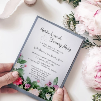 Zaproszenia ślubne Soft - Motyw 6