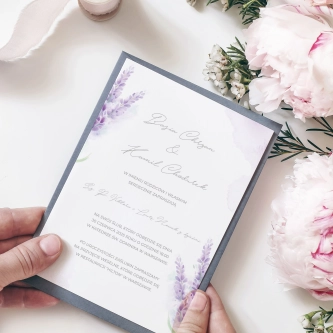 Zaproszenia ślubne Lili - Motyw 1