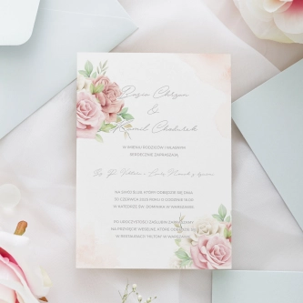 Zaproszenia ślubne Lili - Motyw 3