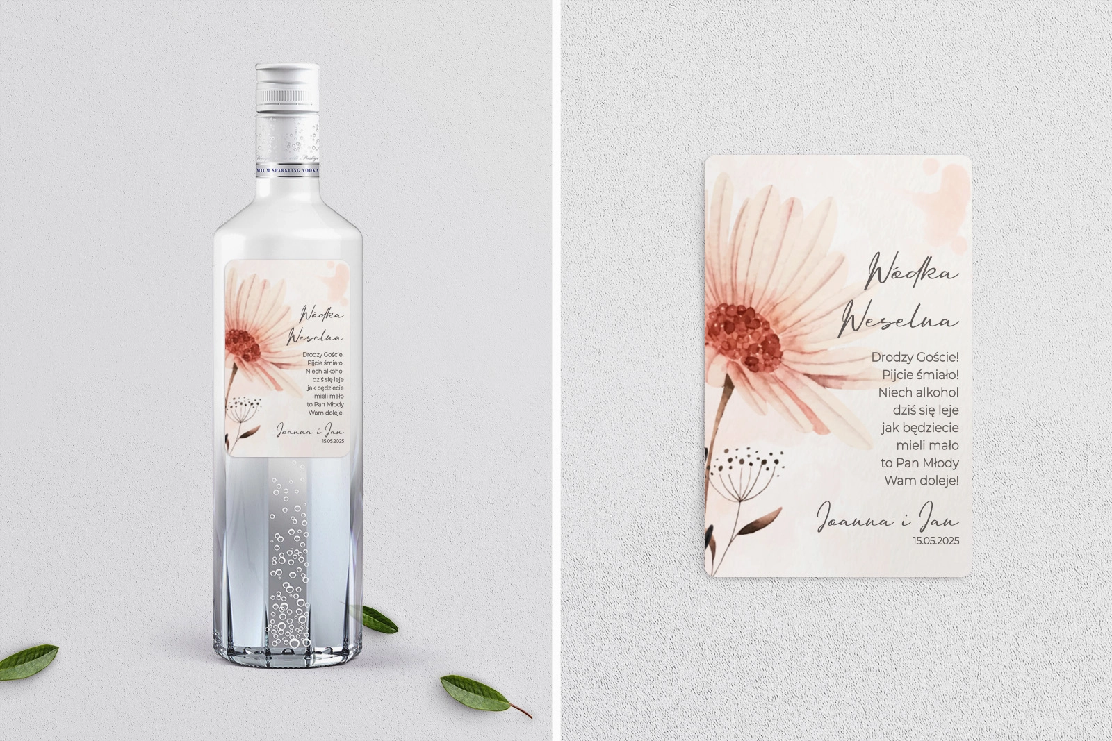 Naklejki na alkohol - Natalie motyw 1