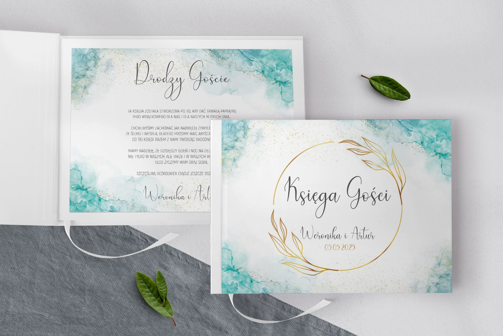 Księga Gości Weselnych Glamour Ink Motyw 3