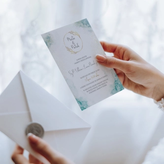 Zaproszenia ślubne Glamour Ink - Motyw 3