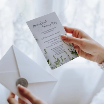 Zaproszenia ślubne Soft - Motyw 8