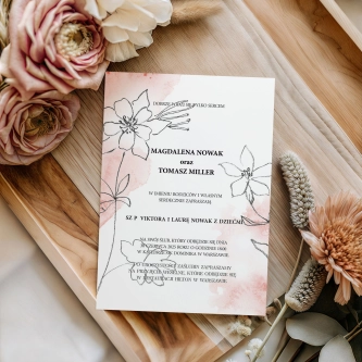 Zaproszenia ślubne Julietta - Motyw 2