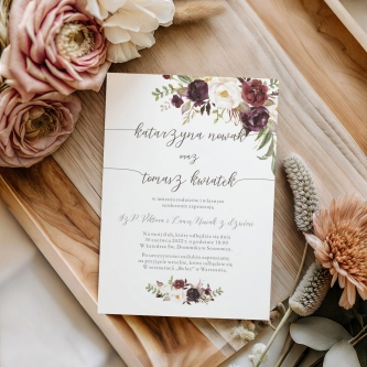 Zaproszenia ślubne PasteLove - Motyw 3