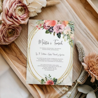 Zaproszenia ślubne Spring Love - Motyw 3