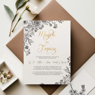 Zaproszenia ślubne Adore - Motyw 1