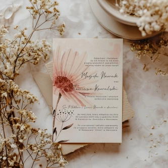 Zaproszenia ślubne Natalie - Motyw 1