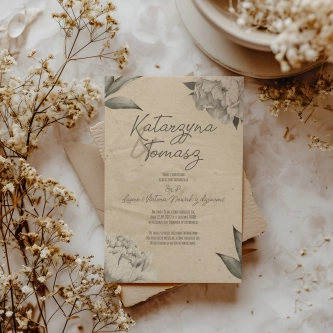 Zaproszenia ślubne Old Fashion - Motyw 1