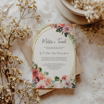 Zaproszenia ślubne Spring Love - Motyw 2