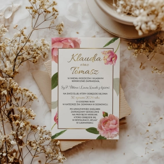 Zaproszenia ślubne Dream - Motyw 6