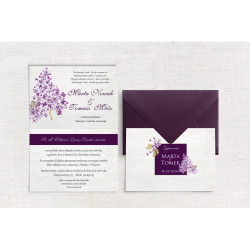 Zaproszenia ślubne Biała Stodoła - Motyw 1