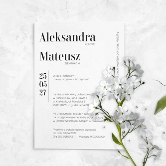 Zaproszenia ślubne Double Heart