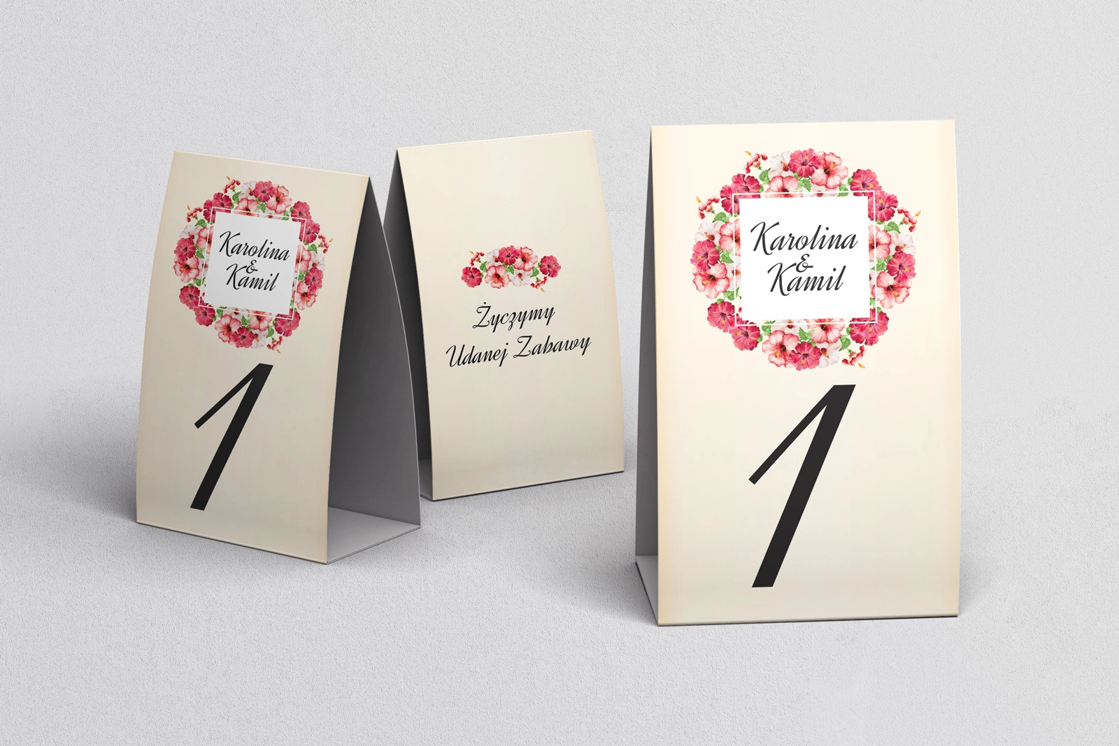 Numerki na stół Love Motyw 16