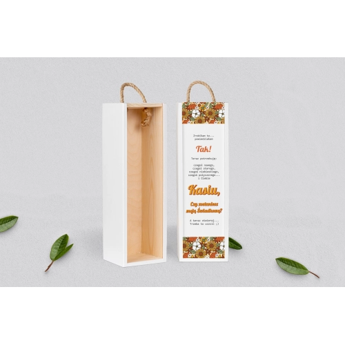 Prośba o Świadkowanie - SNW biała Retro Style Motyw 1