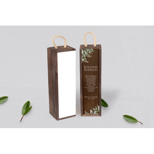 Skrzynka dla Rodziców - SNW Brązowa Leaves Motyw 1