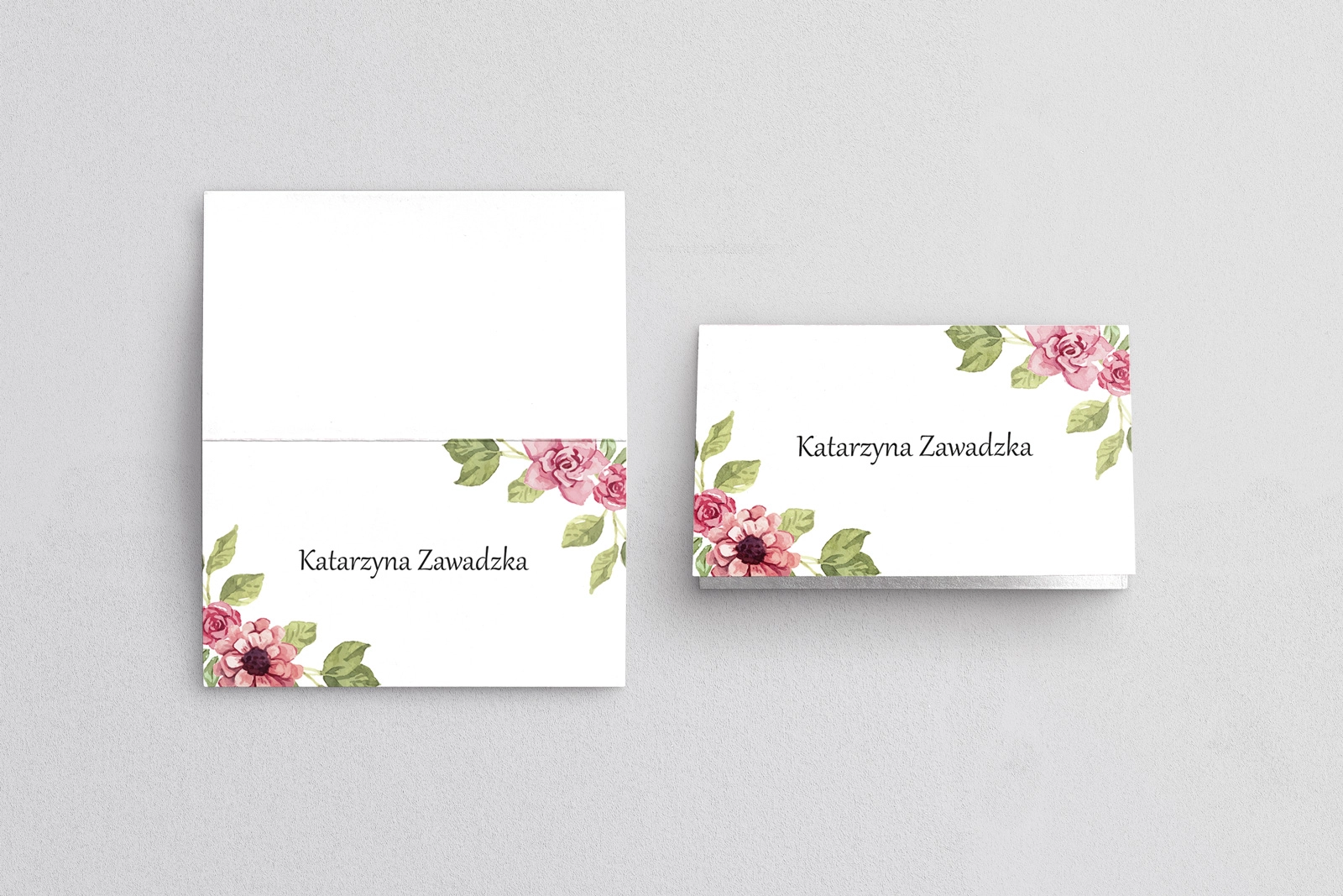 Winietki ślubne składane Bukiety Motyw 15